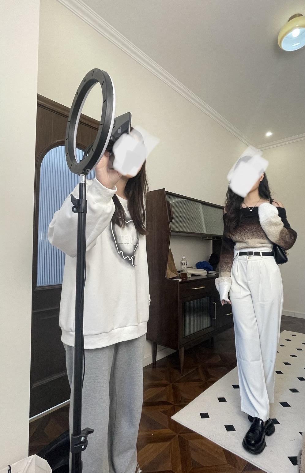 Behind the scenes content shoot